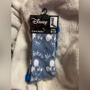 Disney Light Blue Mickey Mouse Casual Socks